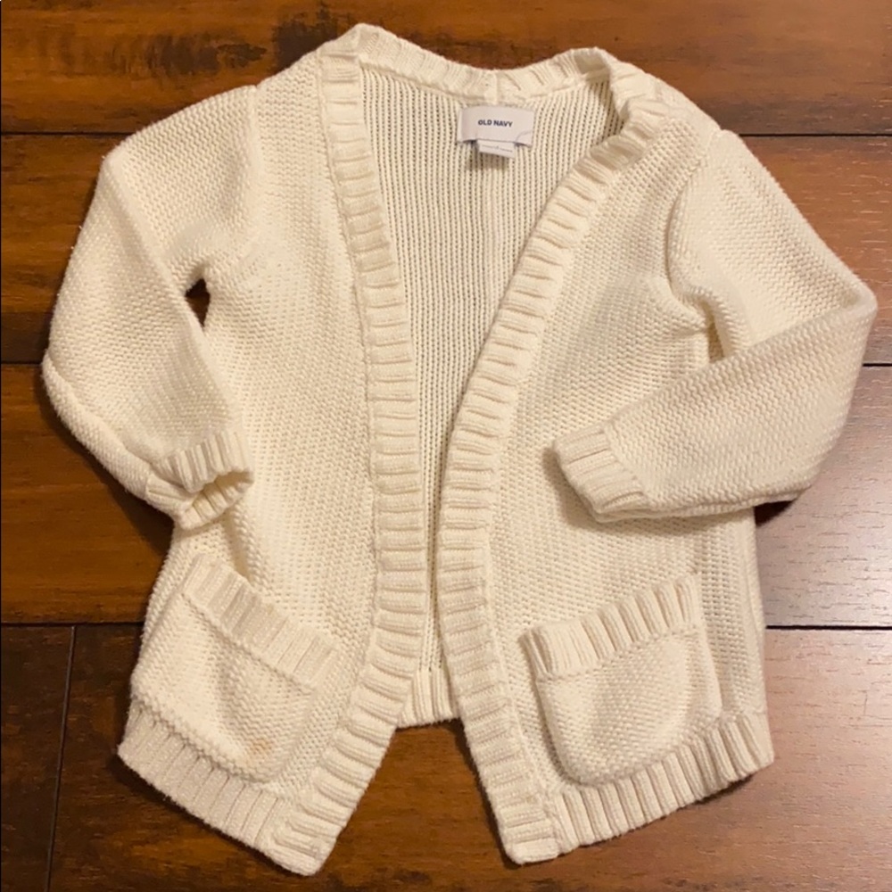 Old Navy Cream open front sweater